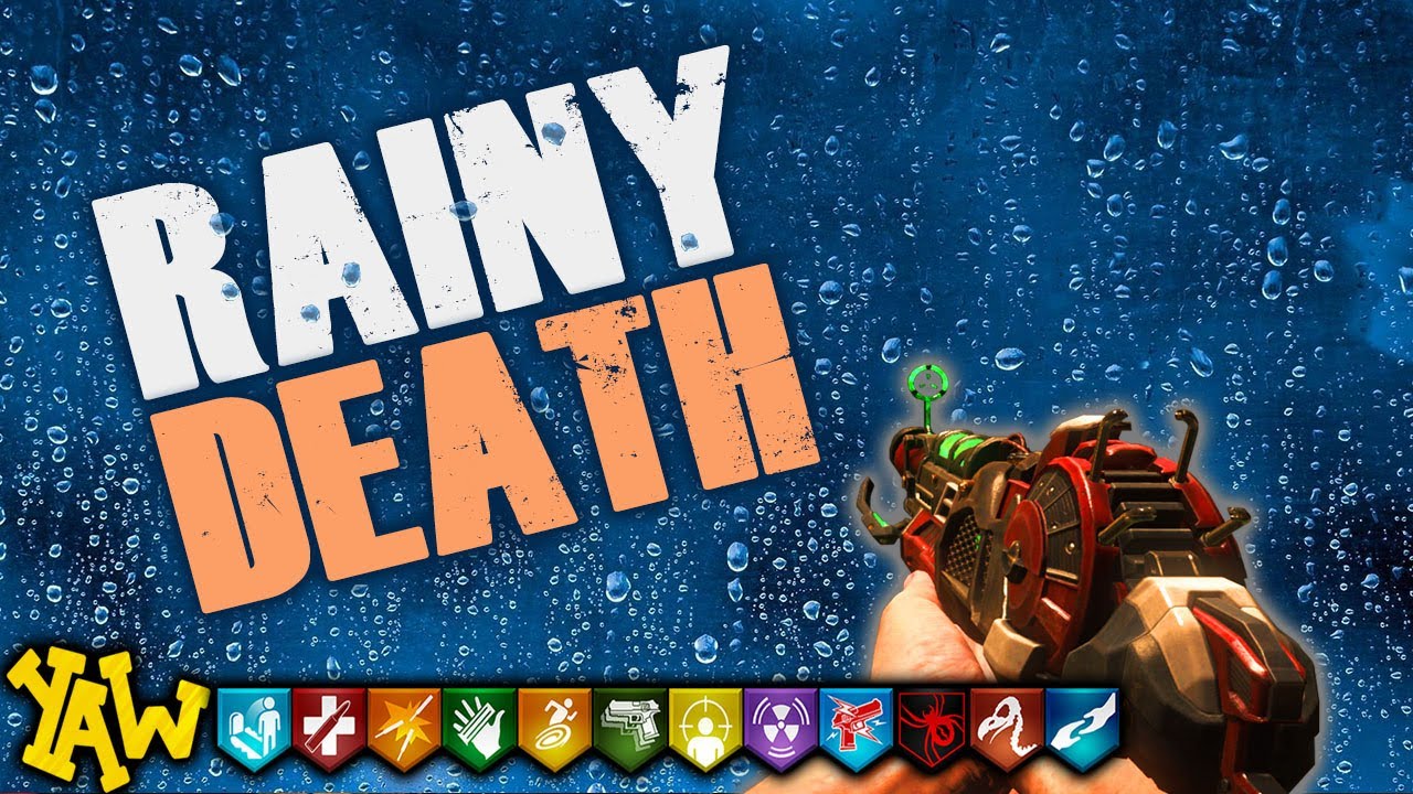 RAINY DEATH...WORLD AT WAR ZOMBIES MAP REMASTERED! (Call of Duty Zombies Map)