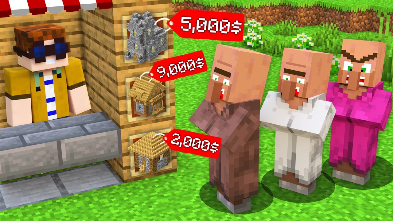 WIR VERKAUFEN VILLAGER H&Auml;USER in Minecraft!