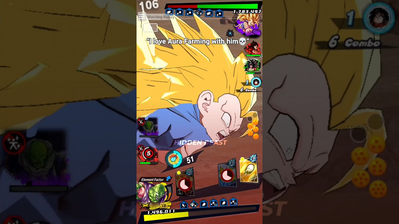 " New LF SSJ3 Goku Got Cooked By Aura Farmer Piccolo🗿💥" 