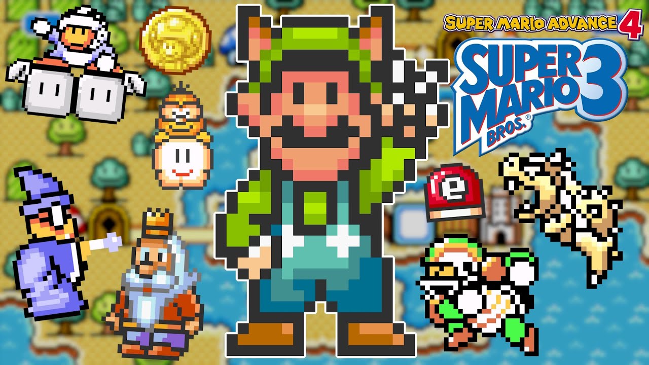 SUPER MARIO ADVANCE 4 - E-Reader Levels (100%, All Advance Coins) (As Luigi)