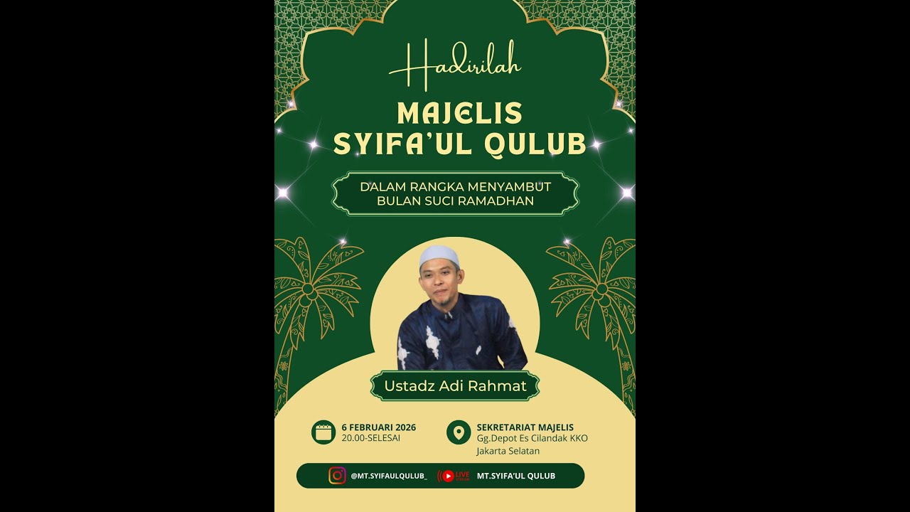 🔴 LIVE Majelis Syifa'ul Qulub || Rutinan Malam Sabtu