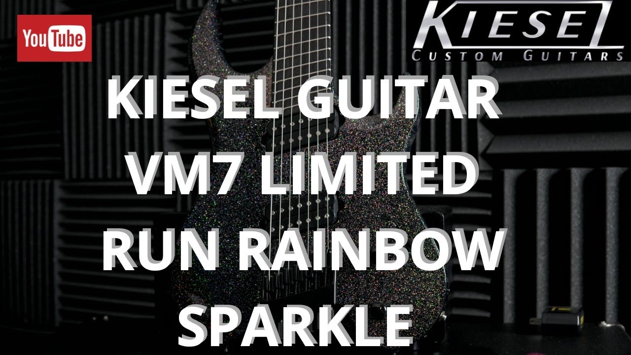Kiesel guitar VM7 - Limited Run - Rainbow Sparkle - Demo