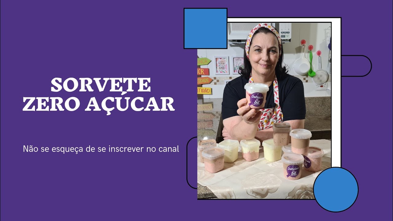 ZERO AÇÚCAR: Faça o Seu Próprio SORVETE Caseiro