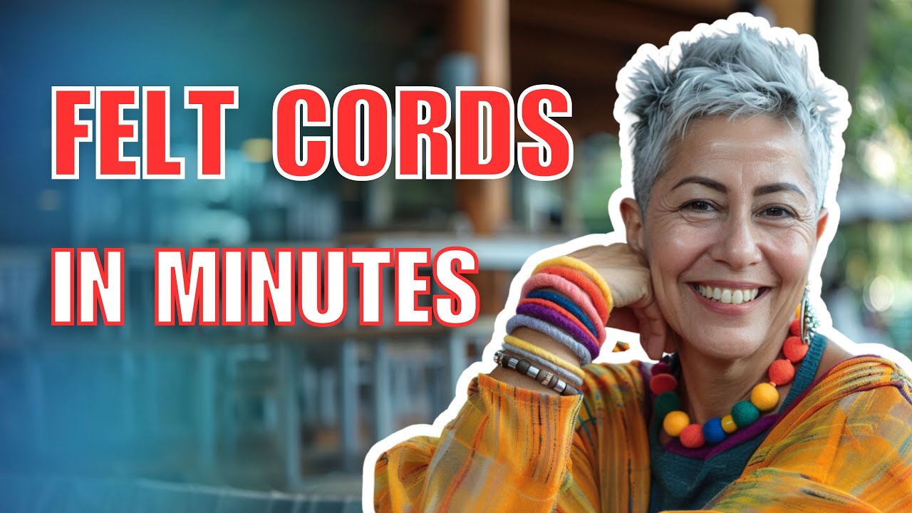 How to craft perfect felt cords in minutes: easy tutorial by @LunataFelt