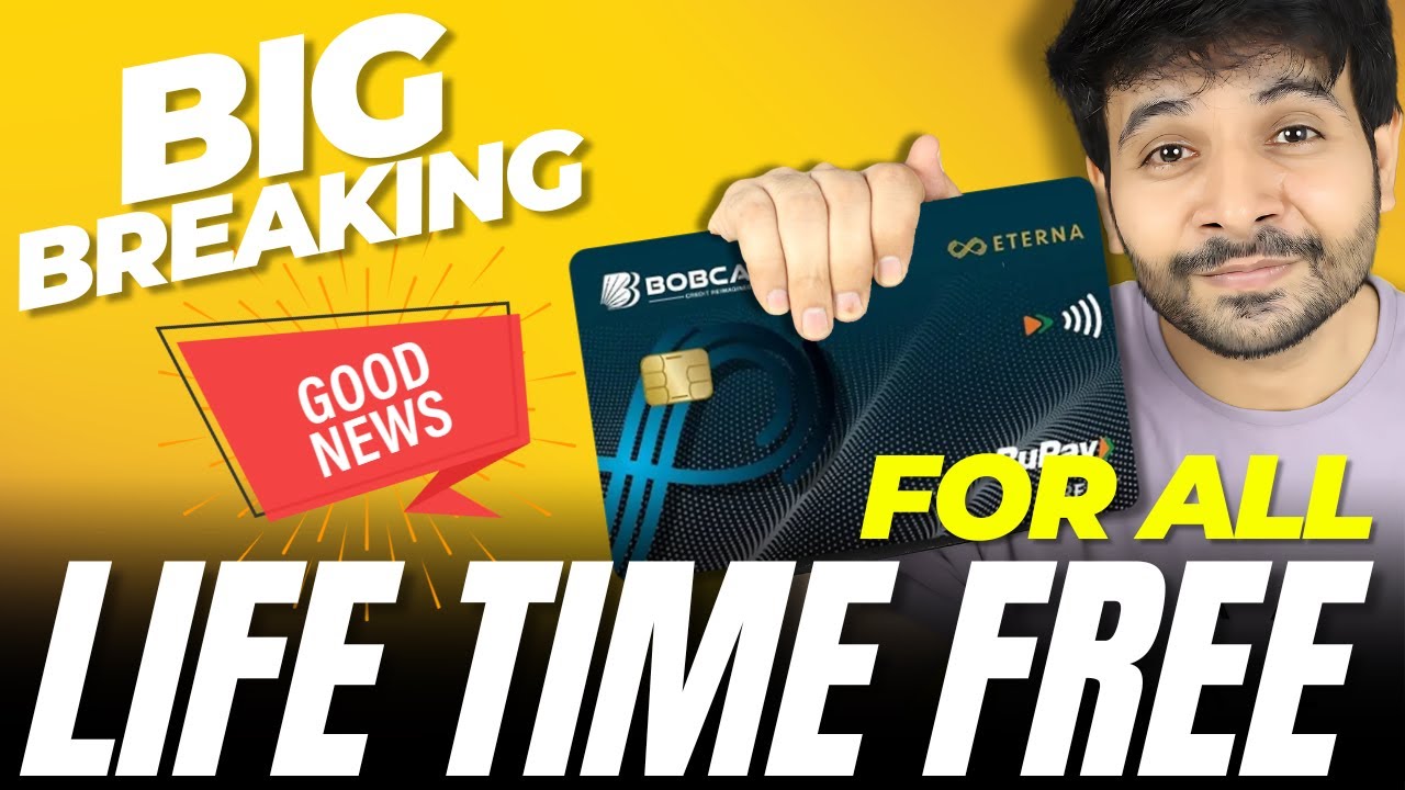 BIG BREAKING: BOB Eterna Credit Card is Officially LIFETIME FREE for ALL 🤑🤑