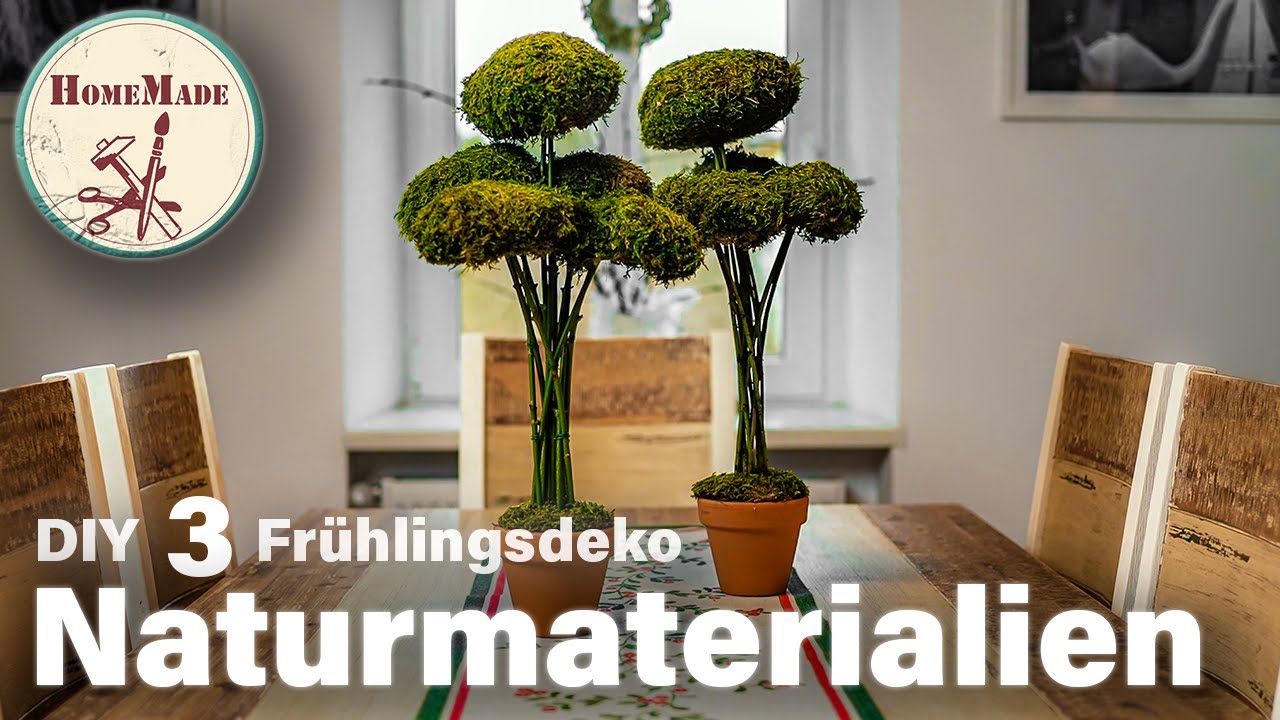DIY | Frühlingsdeko | 3 Ideen zum selber machen | Kreatives aus Naturmaterialien