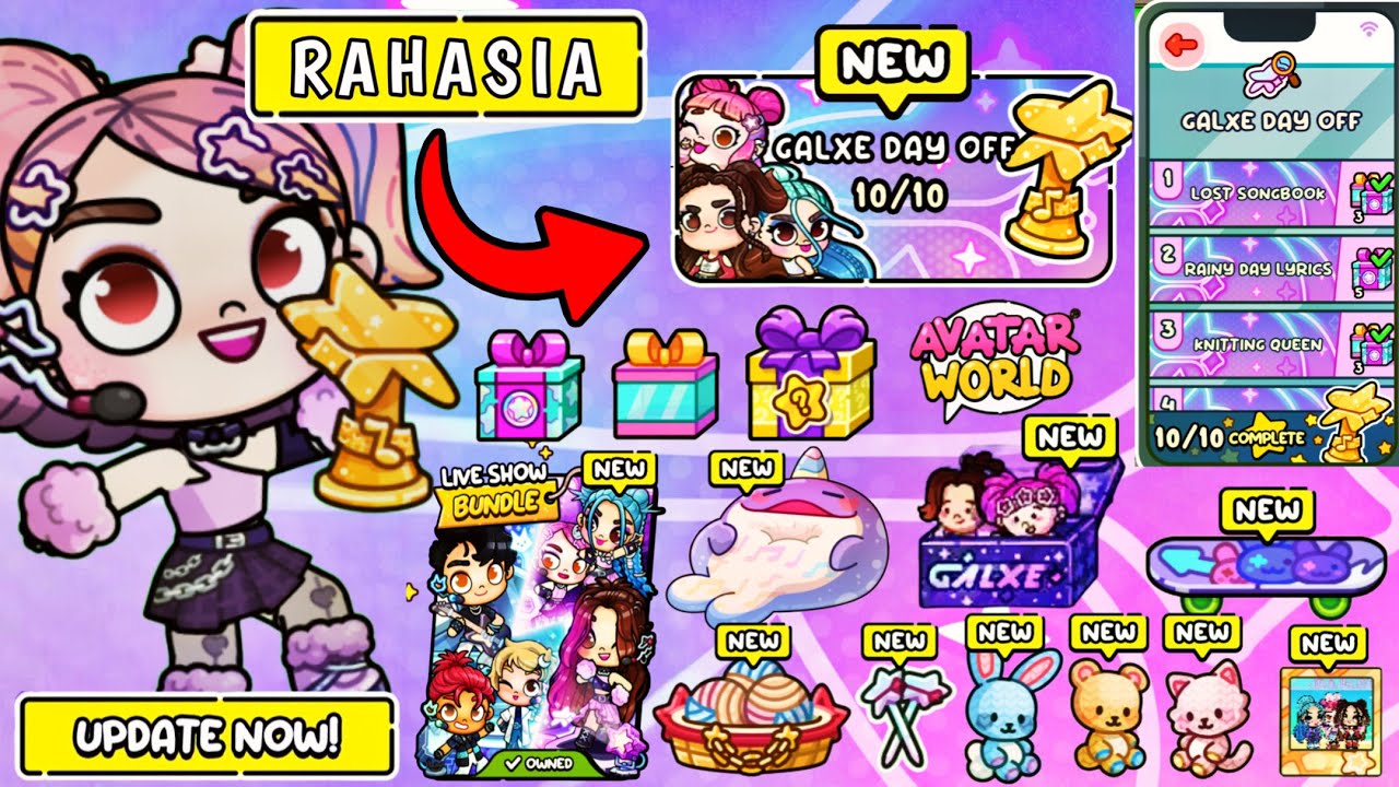 RAHASIA UPDATE GALAXY DAY OFF & BUNDLE LIVE SHOW DI AVATAR WORLD | PAZU