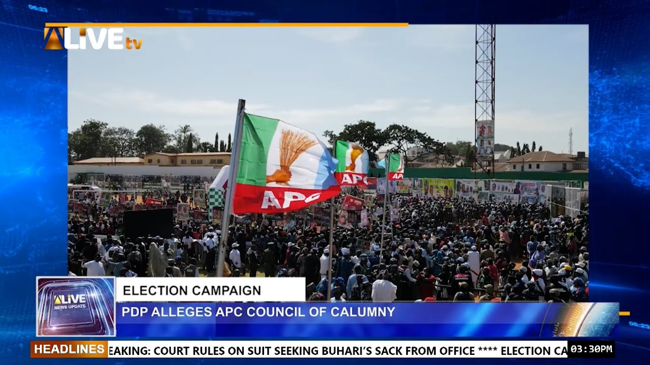 ALIVE NEWS UPDATE: PDP Alleges APC Council Of Calumny