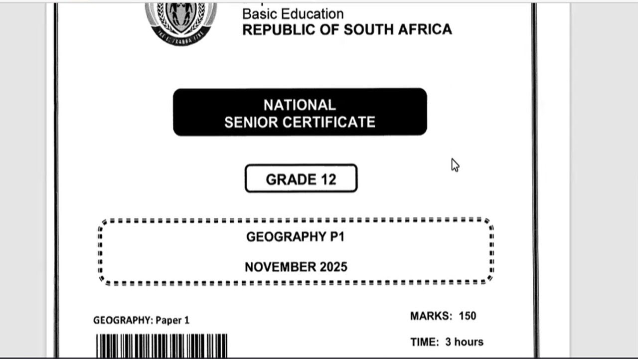 2025 MEMO GEOGRAPHY PAPER 1 GRADE 12 GEOGRAPHY PAPER 1 GRADE 12 GEOGRAPHY THUNDEREDUC P.1 GEOGRAPHY