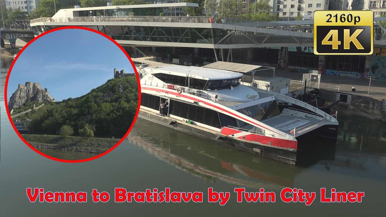 From Vienna to Bratislava by Twin City Liner - Austria, Slovakia 4k Travel Channel