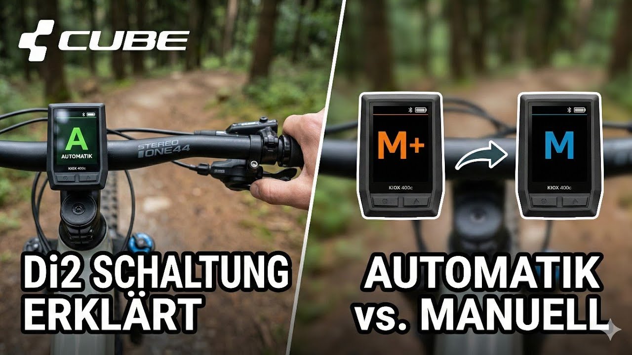 Wie funktioniert die Automatik am Cube Stereo ONE44 SLX Evo Di2 Schaltung M, M+ & Auto im Test