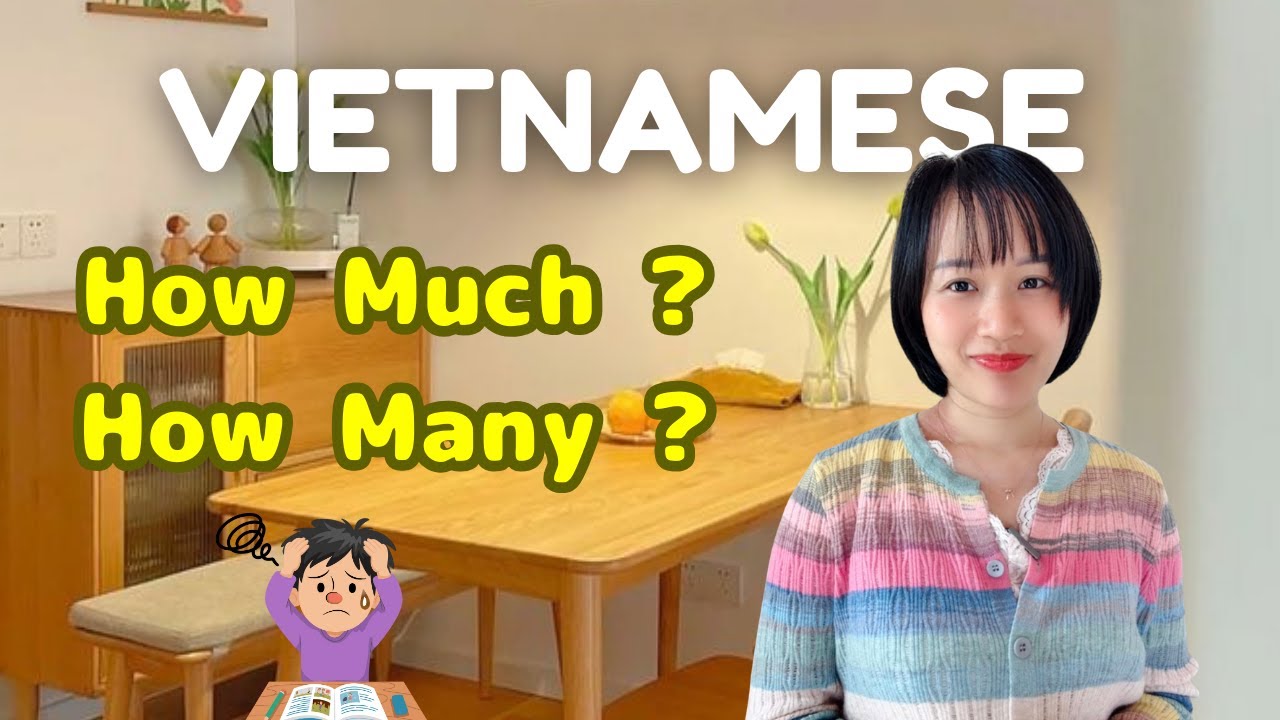 Basic Vietnamese Grammar | how much & how many differences #vietnamesegrammar