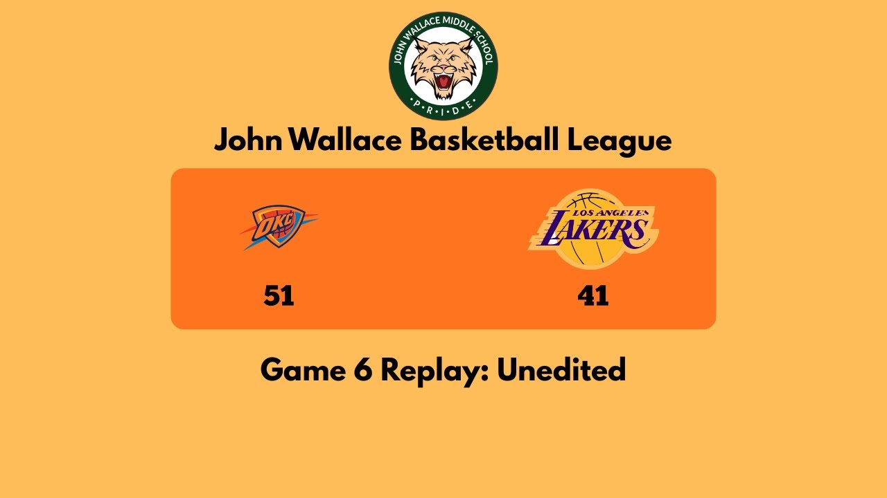 ⛹️ JWBL: Game 6 | OKC vs Lakers Game Replay (Unedited)