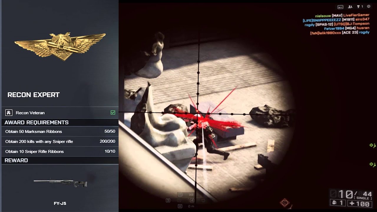 How to unlock the FY-JS Sniper Rifle (Battlefield 4)