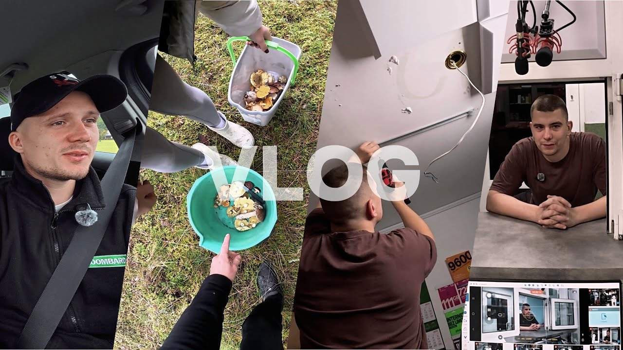 VLOG ZAWODY GRZYBIARSKIE, MONTAŻ LAMPY W LOMBARDZIE