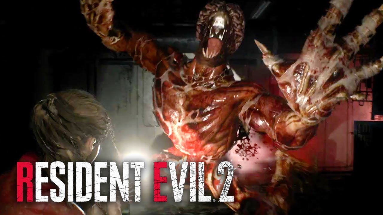 Resident Evil 2 Remake - Official Licker Battle Gameplay