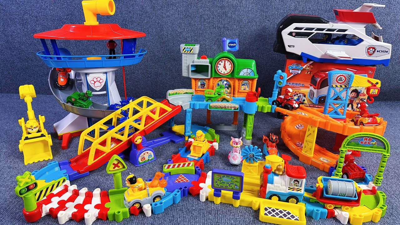 12 Minutes Satisfying with Unboxing， Cool Paw Patrol and Track Train ASMR | Toy Review