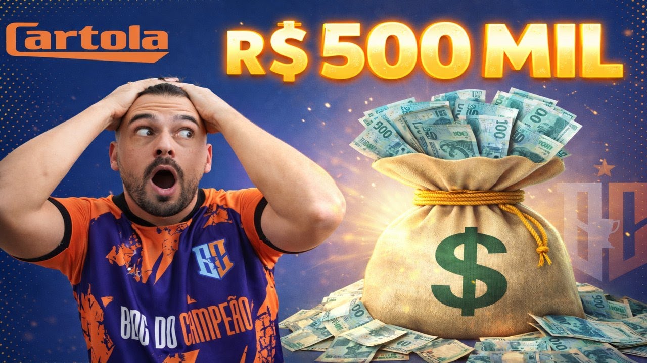 PREMIAÇÃO DO CARTOLA 2026 - 500 MIL REAIS!!!!!!!