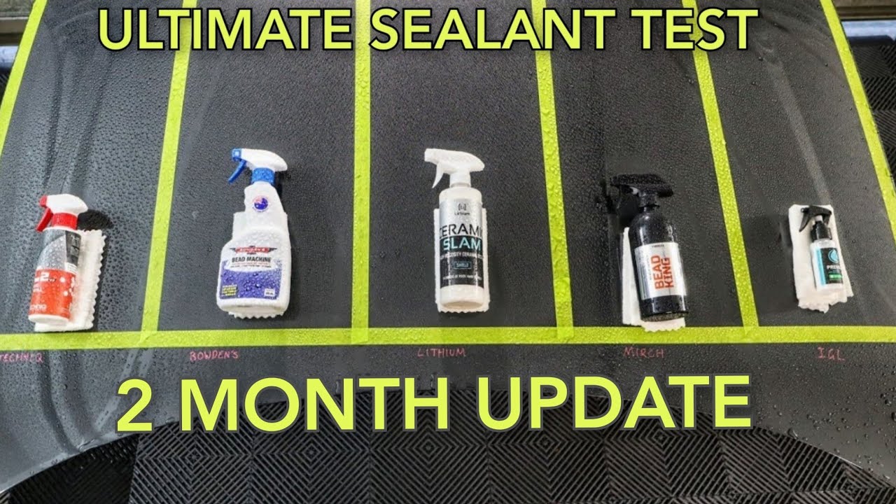 Ultimate Spray Sealant Test | 8 Week Update Gtechniq vs  Bowden's vs Lithium vs Mirch vs IGL
