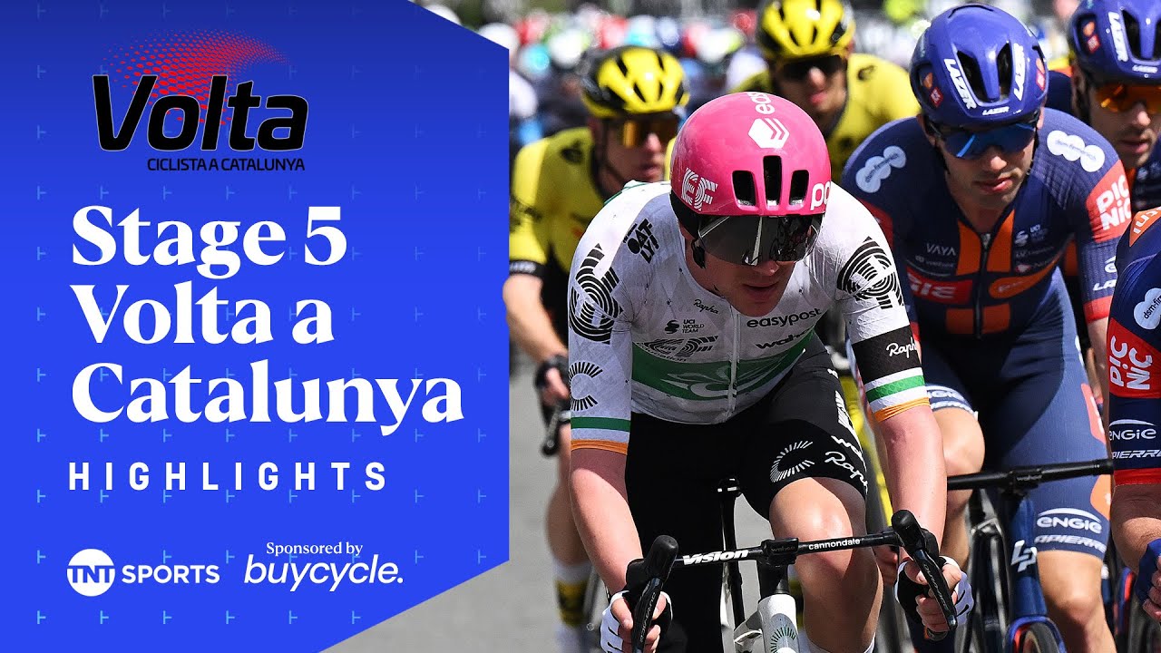 SPRINTING MASTERCLASS 💨 | Men's Stage 5 2025 Volta a Catalunya Race Highlights | TNT Sports Cycling