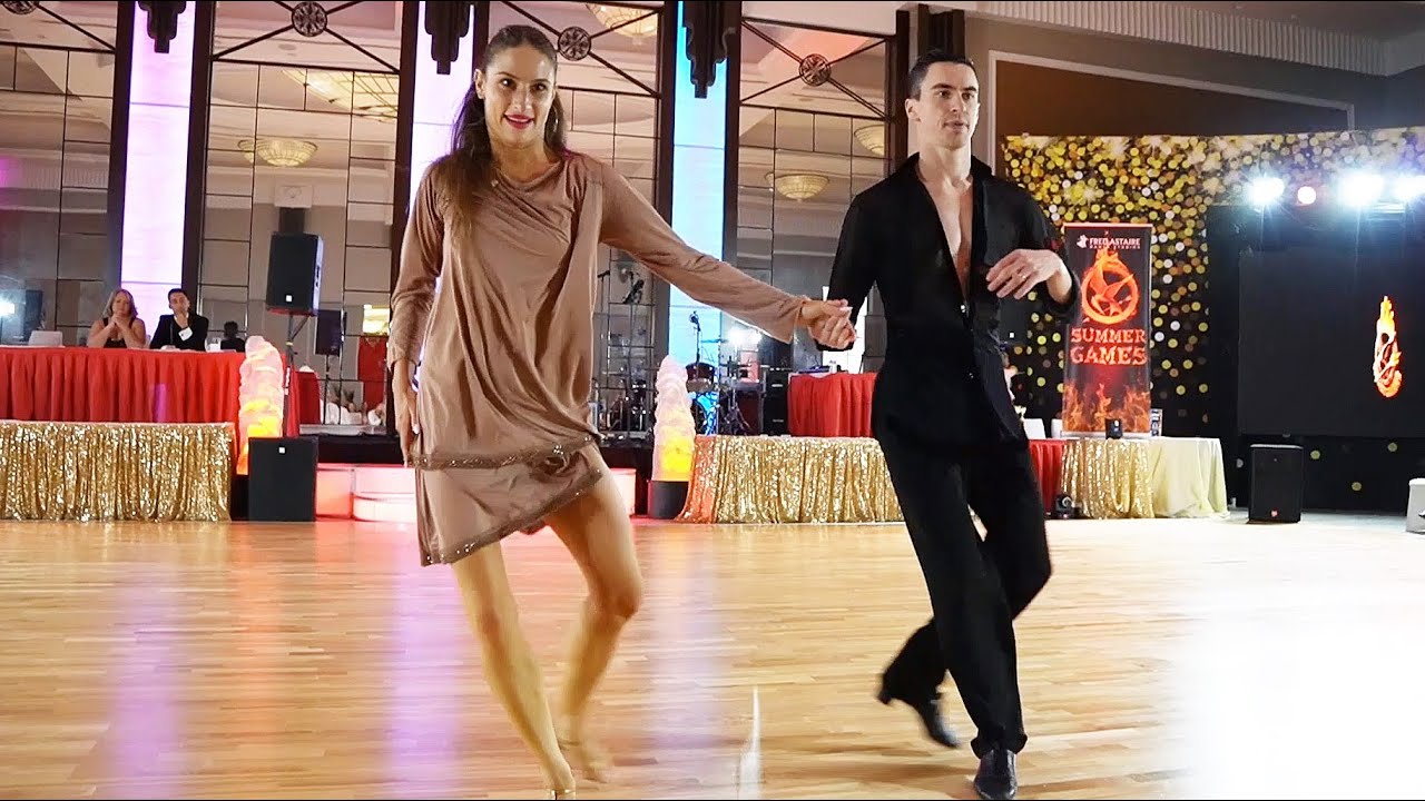 Mikhail Kolosov & Elina Semka Jive Show Dance at 2025 FADS Pennsylvania Summer Games