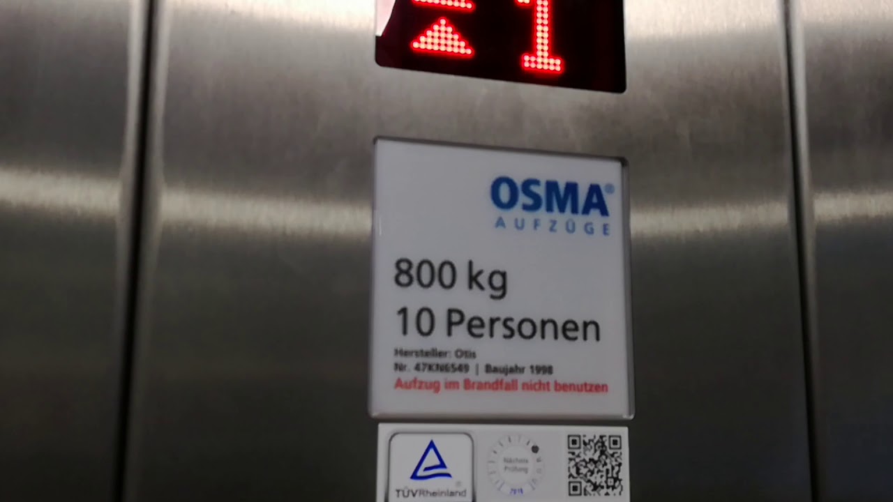 Otis (mod. OSMA) Aufzüge in den Clemens Galerien in Solingen