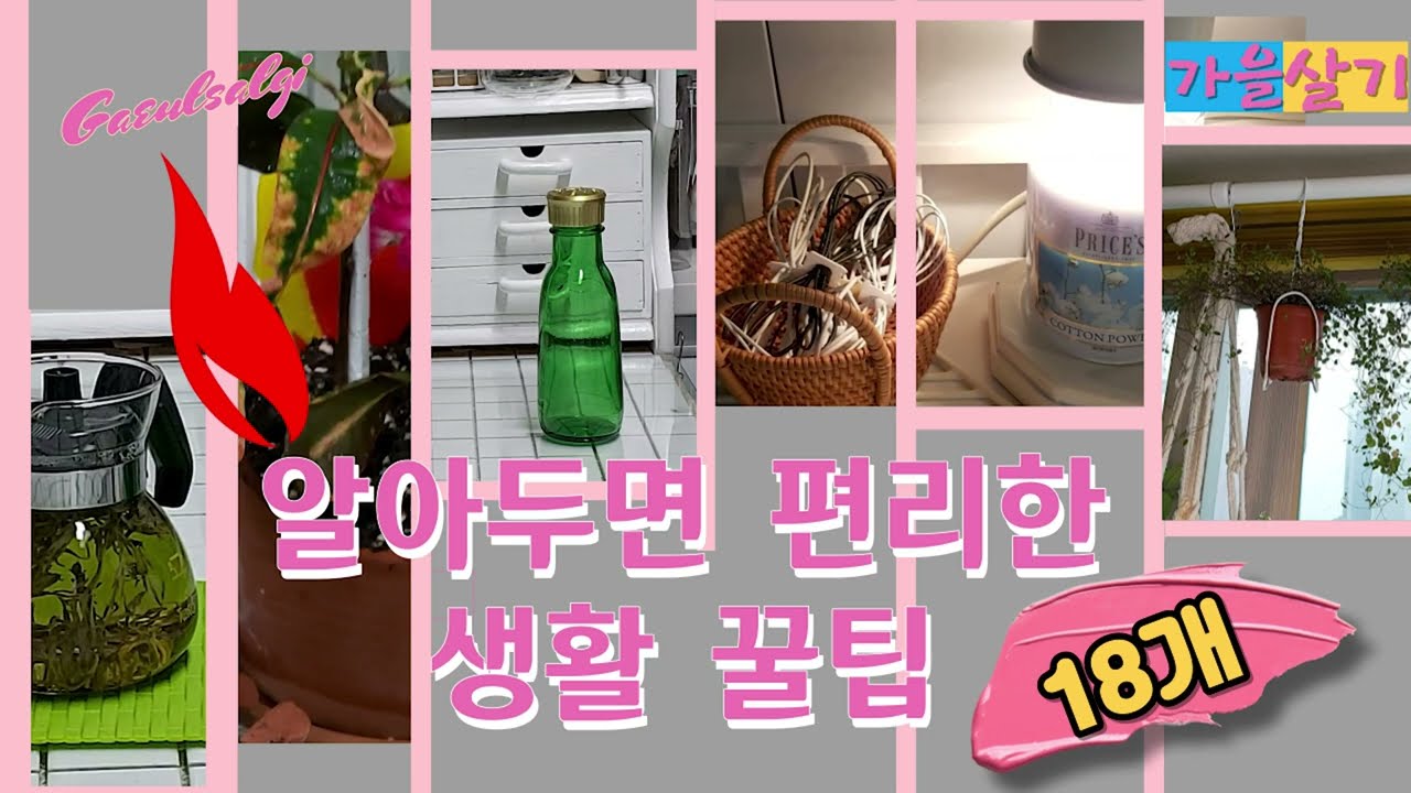 생활 꿀팁 18개/도움 되는 꿀팁이 몇 개인지 확인해 보세요.~