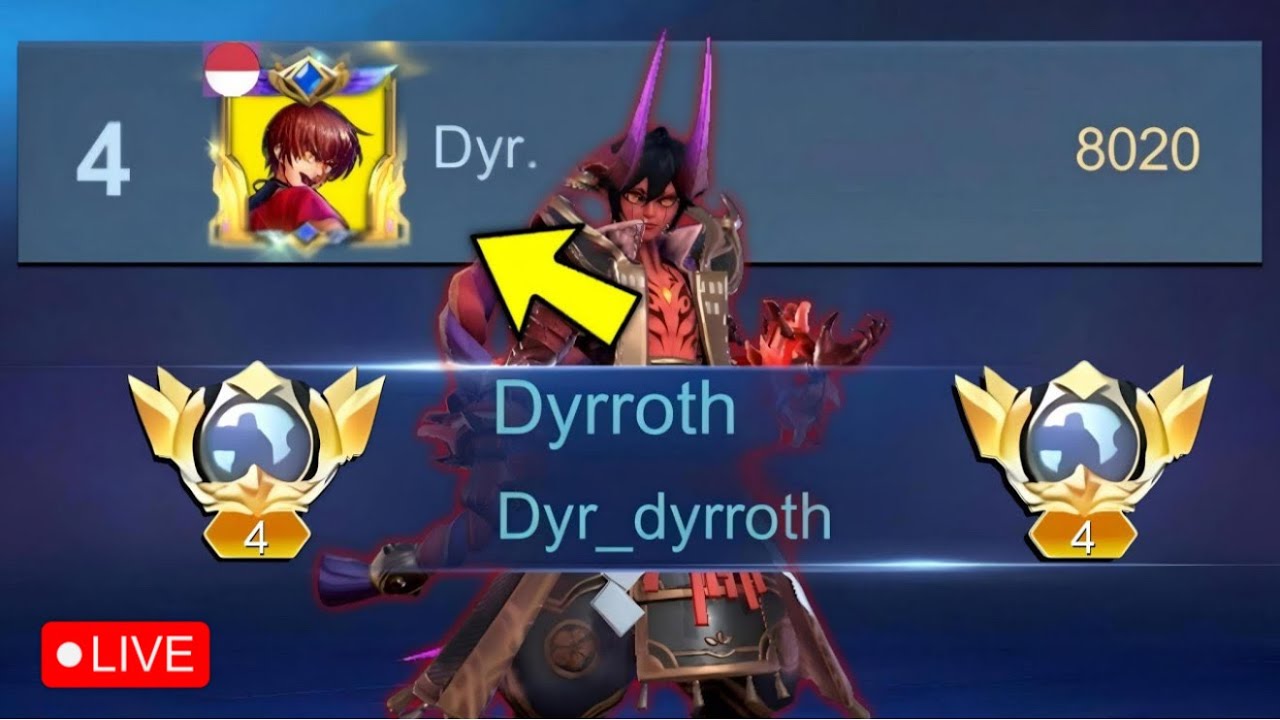 LIVE GAMERPLAY TOP GLOBAL DYRROTH!!🔥🔥