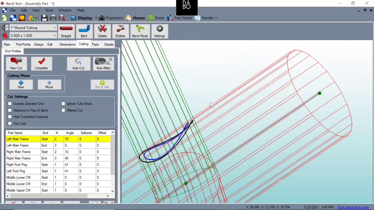 BendTech Tutorial Creating Cutting Wrappers
