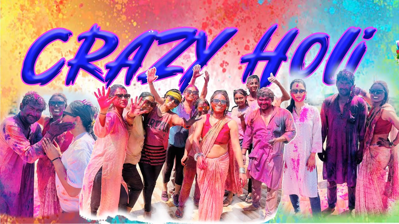 Hamre Yaha Holi Mai Ye Hota Hai🤣🌈||Crazy Holi with my Crazy Family