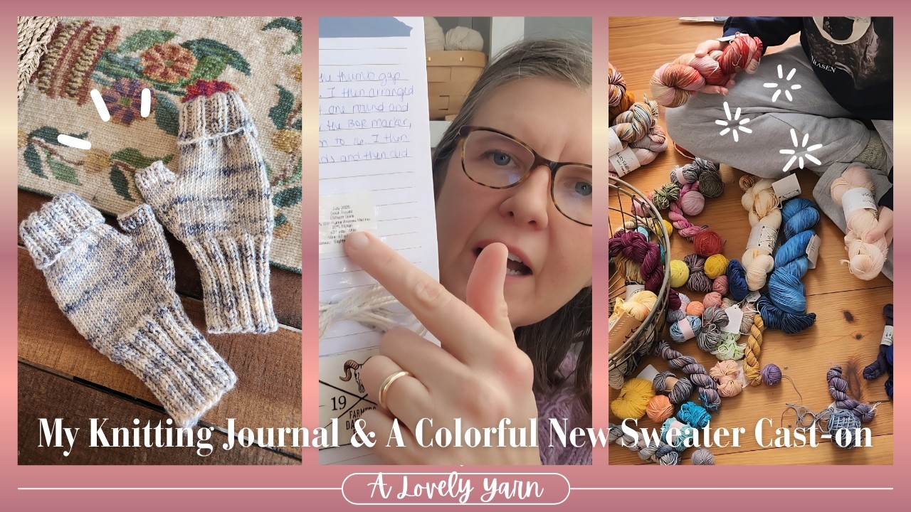 A Cozy Knitting Vlog 🧶 Knitting Journal, WIPs & a Last-Minute Sweater Cast-On