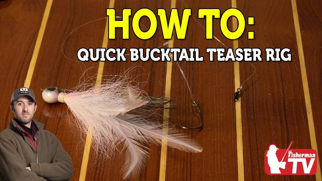 Quick Bucktail Teaser Rig For Fluke