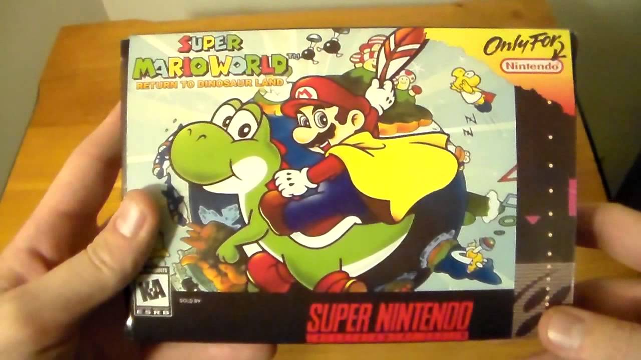 Super Mario World Return to Dinosaur Land Unboxing