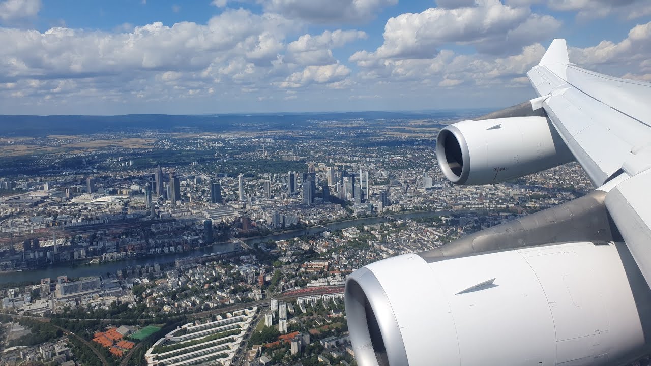 Lufthansa Airbus A340-300 ✈ Landing at Frankfurt Airport