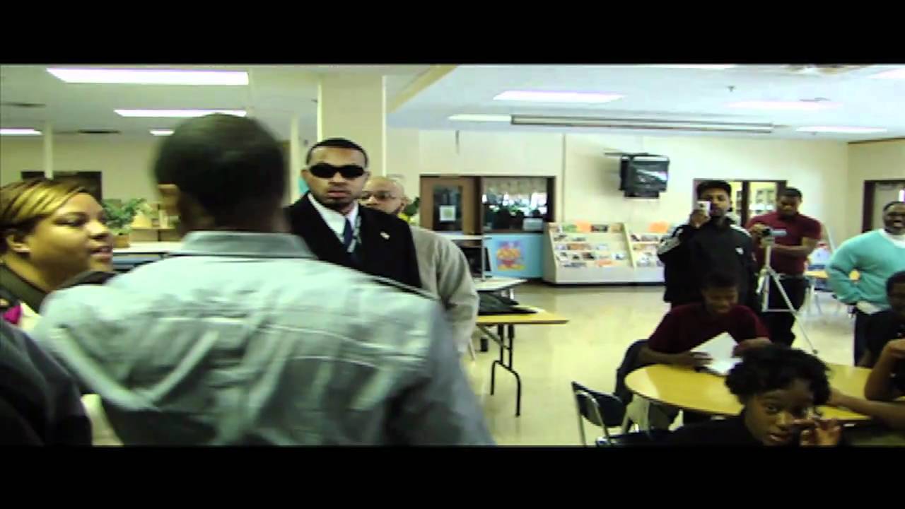 Trey Surprises Students at Frederick Douglas High School