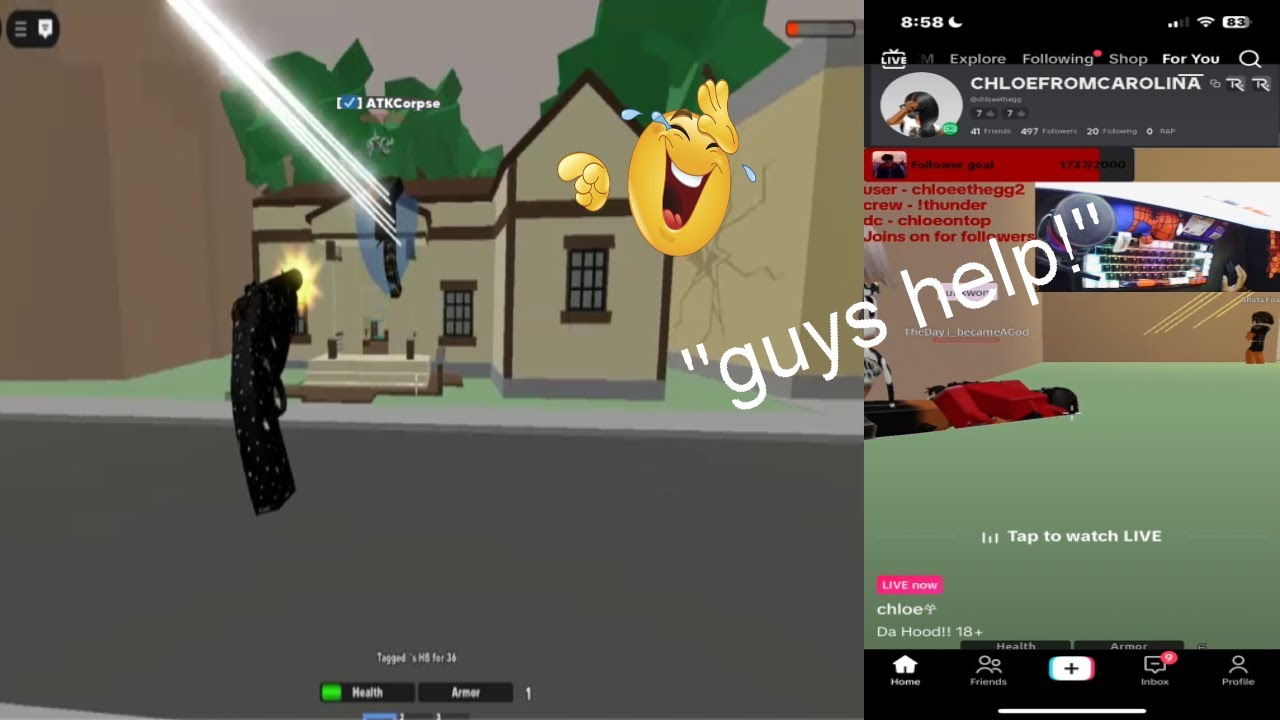 I made this TIKTOKER go LIVE in da downhill