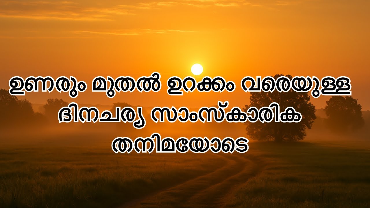 നിങ്ങളുടെ ഒരു ദിവസം ഇങ്ങനെയാണോ?||ശാന്തിയും സമാധാനവും വിജയവും ആരോഗ്യകരമായ ജീവിതത്തിനും ||