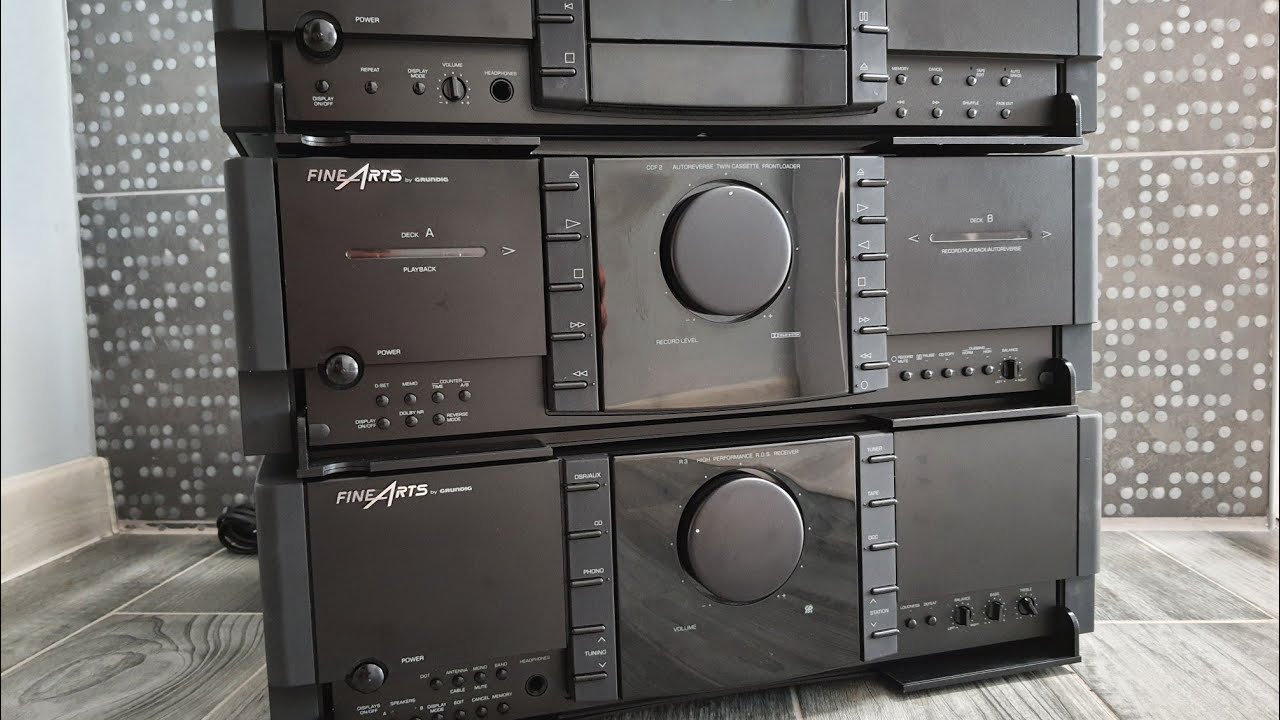 Тест Вінтажного GRUNDIG FineArts R3 + CCF2 (cassette) + CD2 (CD, bitstream d/a) - 1993 рік.
