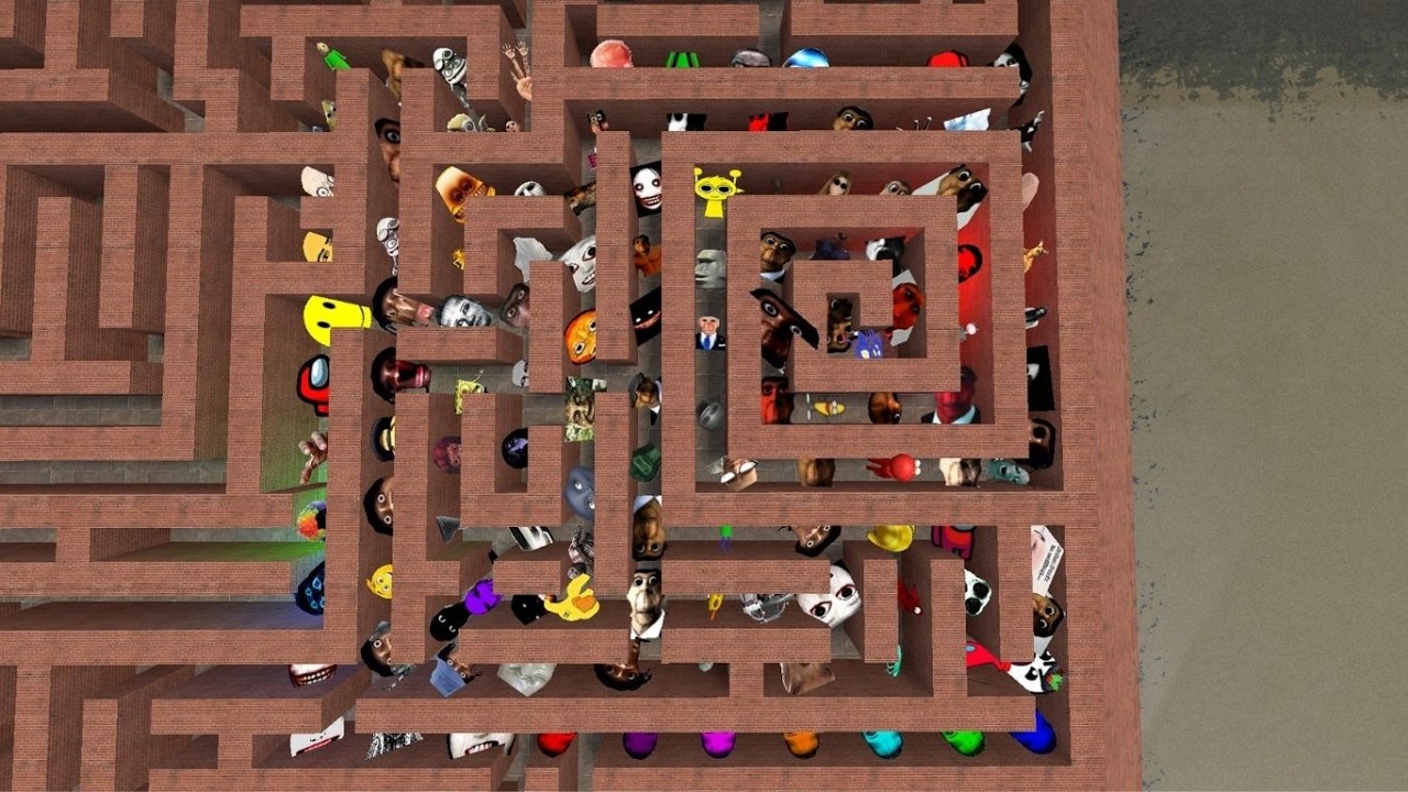 To Much Nico Nextbots And Nextbots In The Maze Garry's Mod  #Nextbot #Gmod