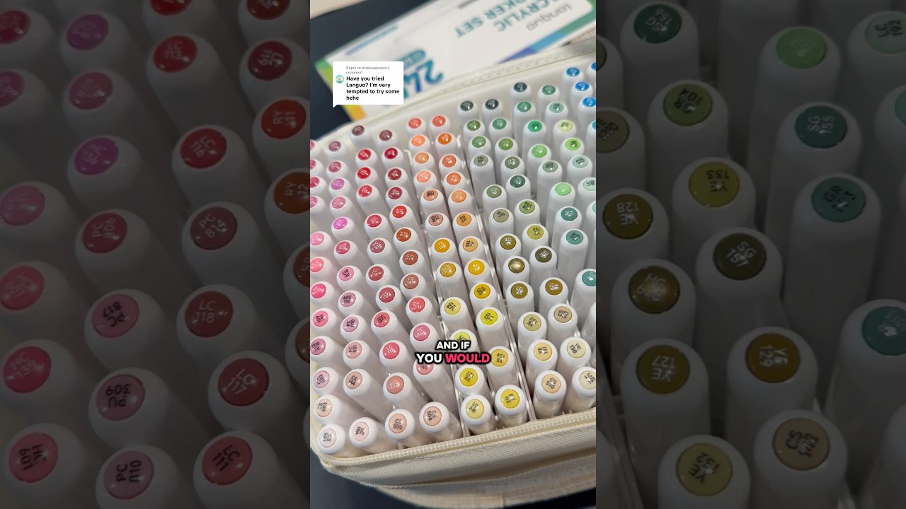 Testing the worlds  largest set of acrylic paint pens 🤯🖍️