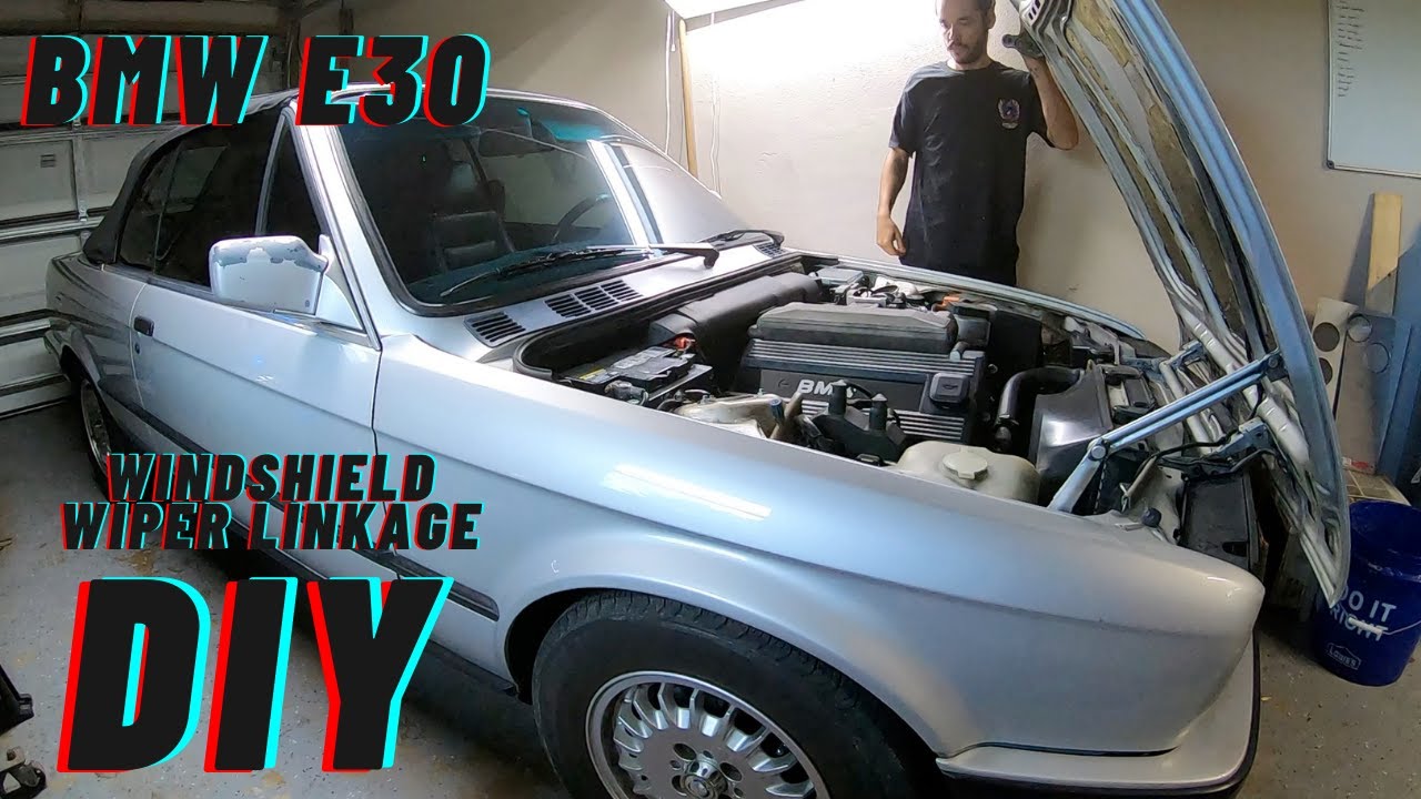How to replace broken wiper linkage and/or blower motor and resistor on a BMW E30