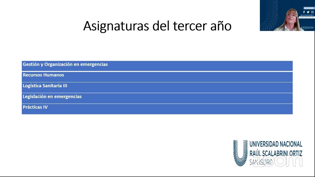 Charla informativa sobre la Tecnicatura Universitaria en Emergencias Médicas
