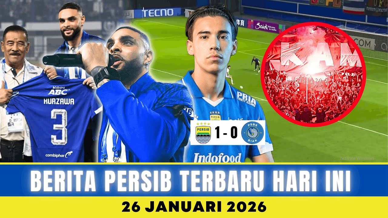 UPDATE PERSIB: Persib Taklukkan PSBS Biak, Kurzawa Resmi Diperkenalkan, Hingga Sanksi Berat AFC!