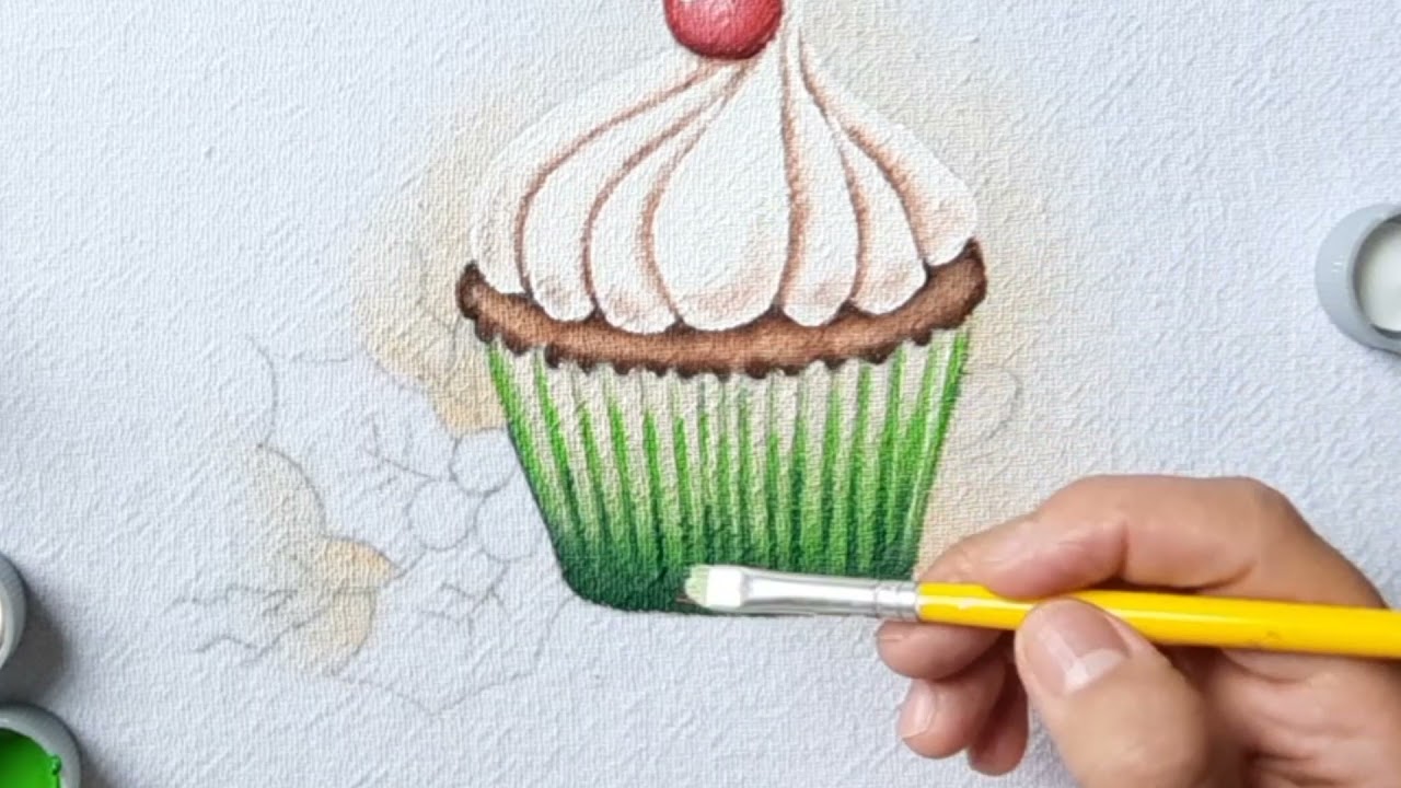 Como Pintar Cupcake!!