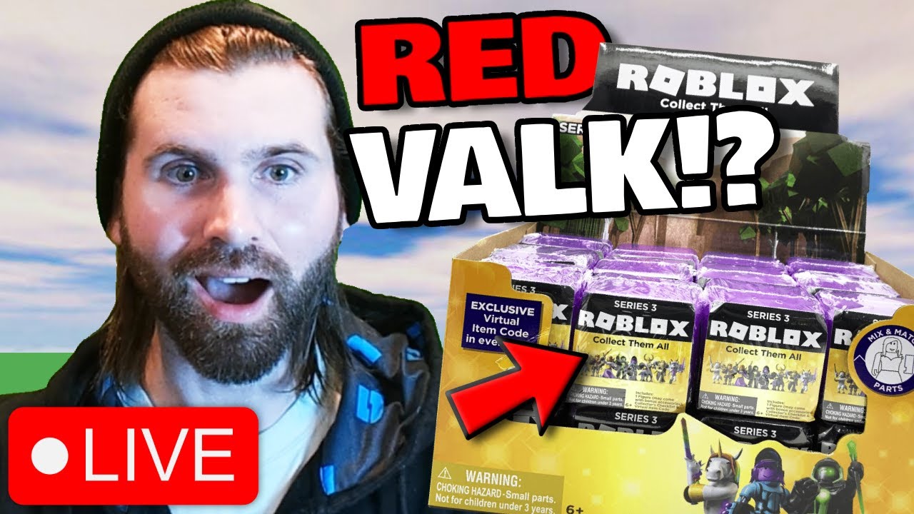 [🔴LIVE] Unboxing Red Valk | Celebrity Series 3 (ROBLOX Toys)