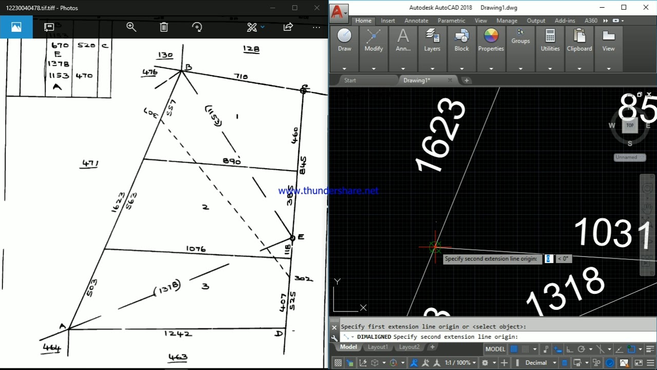FMB plotting in Autocad || Mana Surveyor