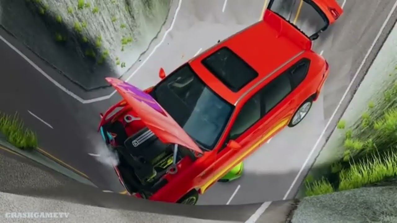 Small to Giant Cars vs Giant Pit - BeamNG.drive
