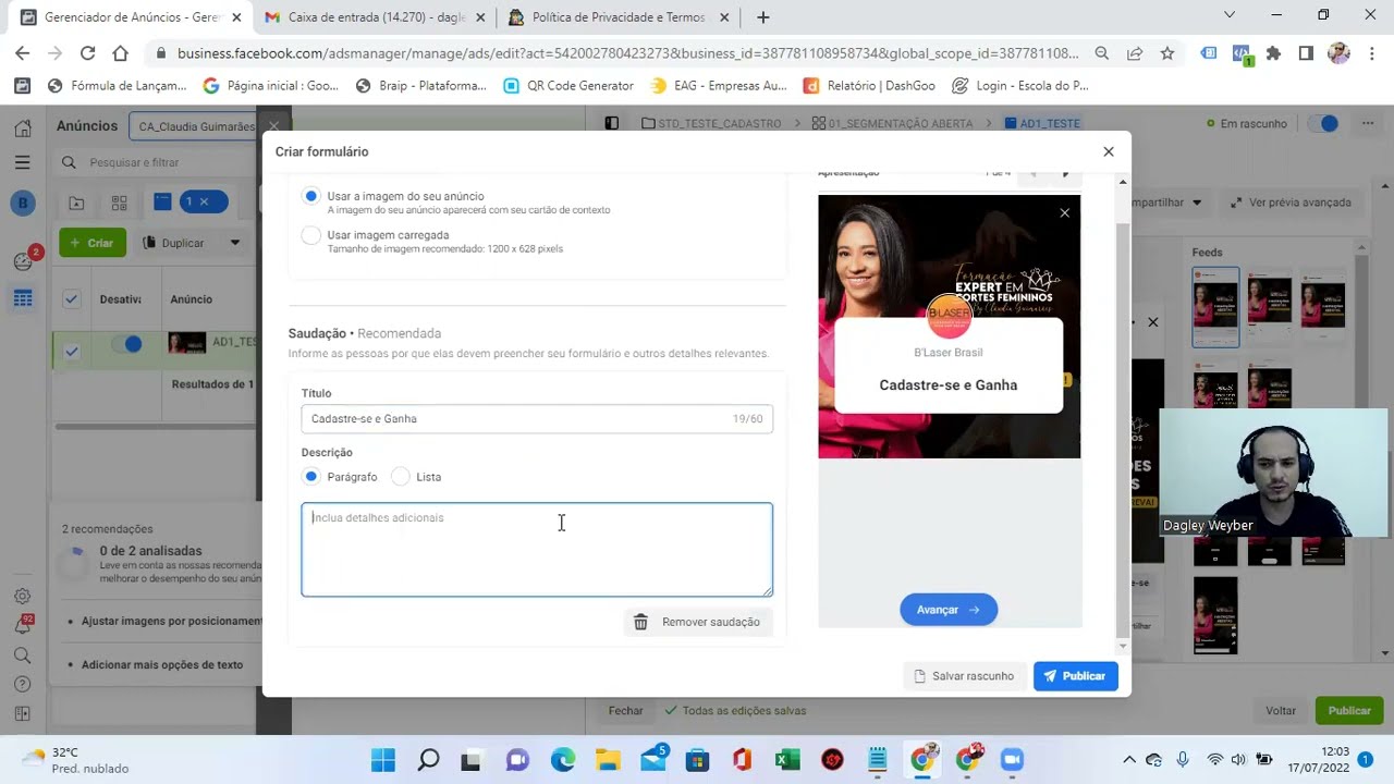 Tutorial - Campanha Lead Nativo do Facebook o passo a passo