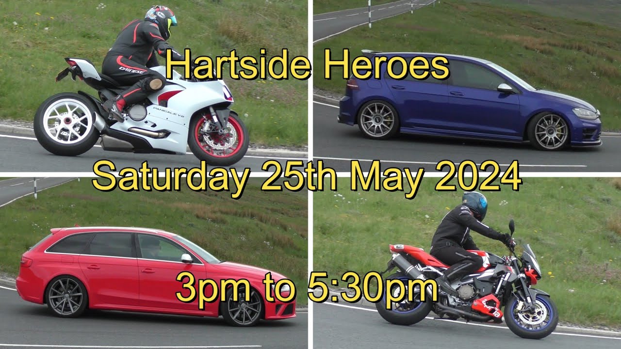 Hartside Pass | 3pm to 5pm Saturday 25th May 2024 - Full Video | All the afternoon hairpin action!!