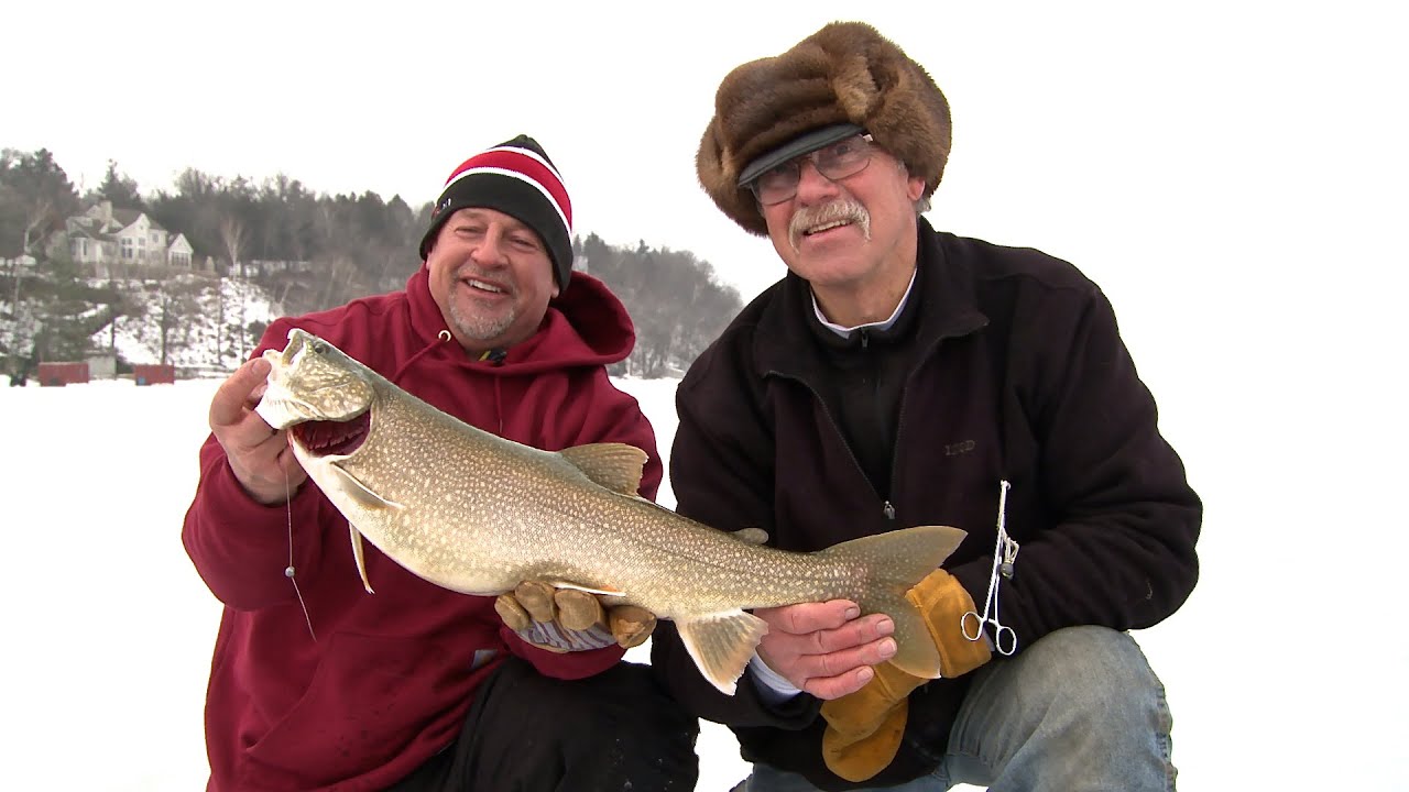 Ice Fishing Lake Trout & Cisc